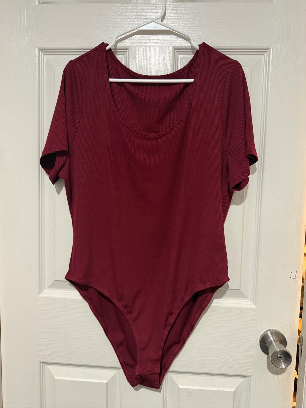 Cider Red Ribbed bodysuit